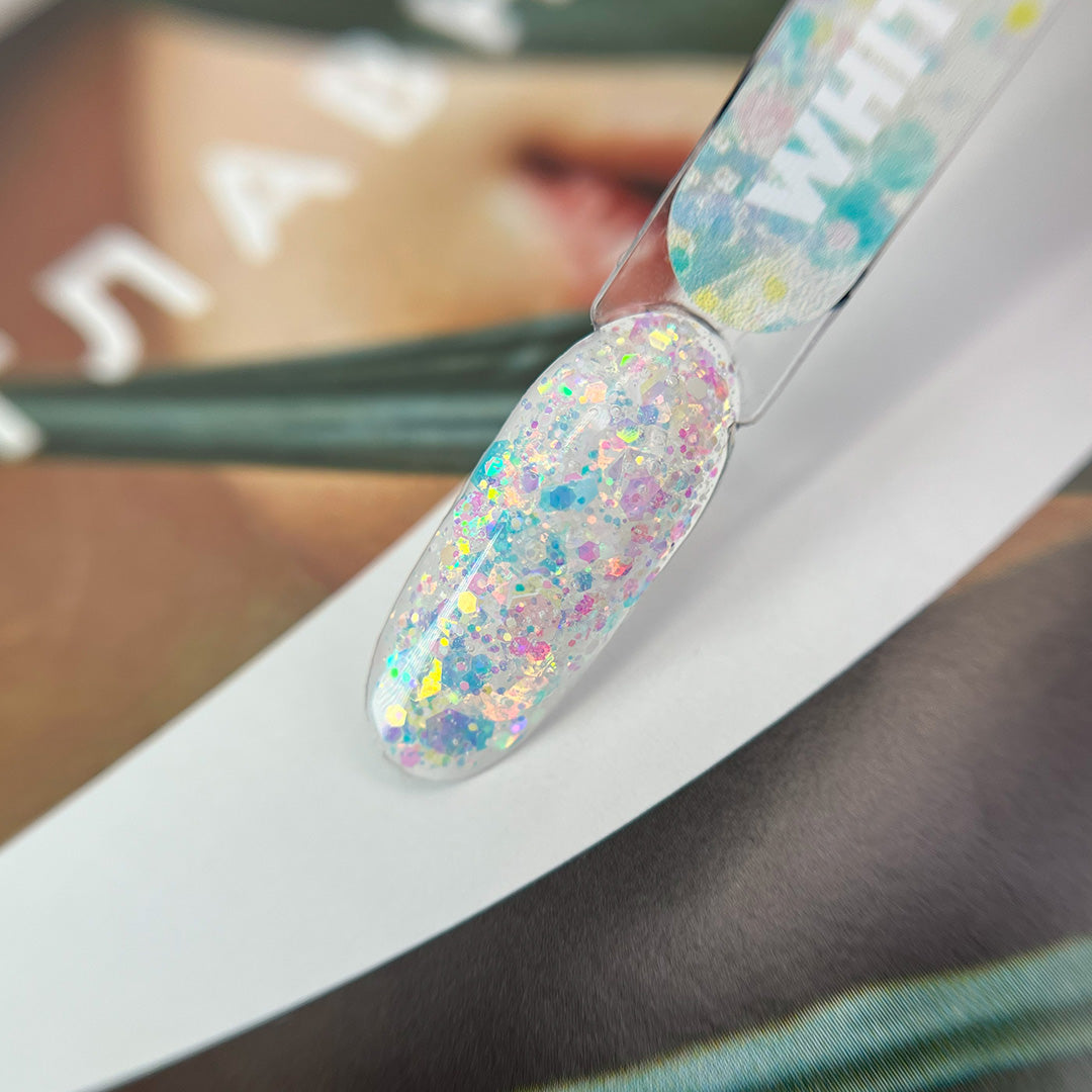 Glitter Korean Gel White Patrisa Nail 5 Gr