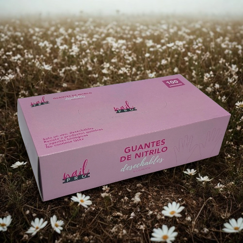 Guantes De Nitrilo Fucsia - Talla XS