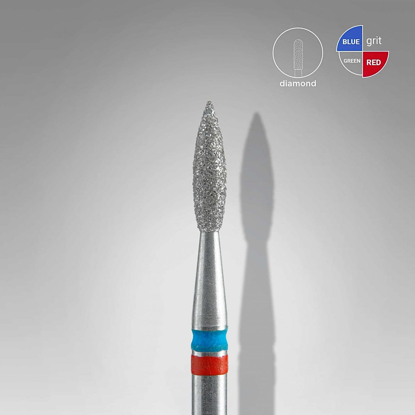 Fresa Flama Twin 021 Roja/Azul Staleks Pro