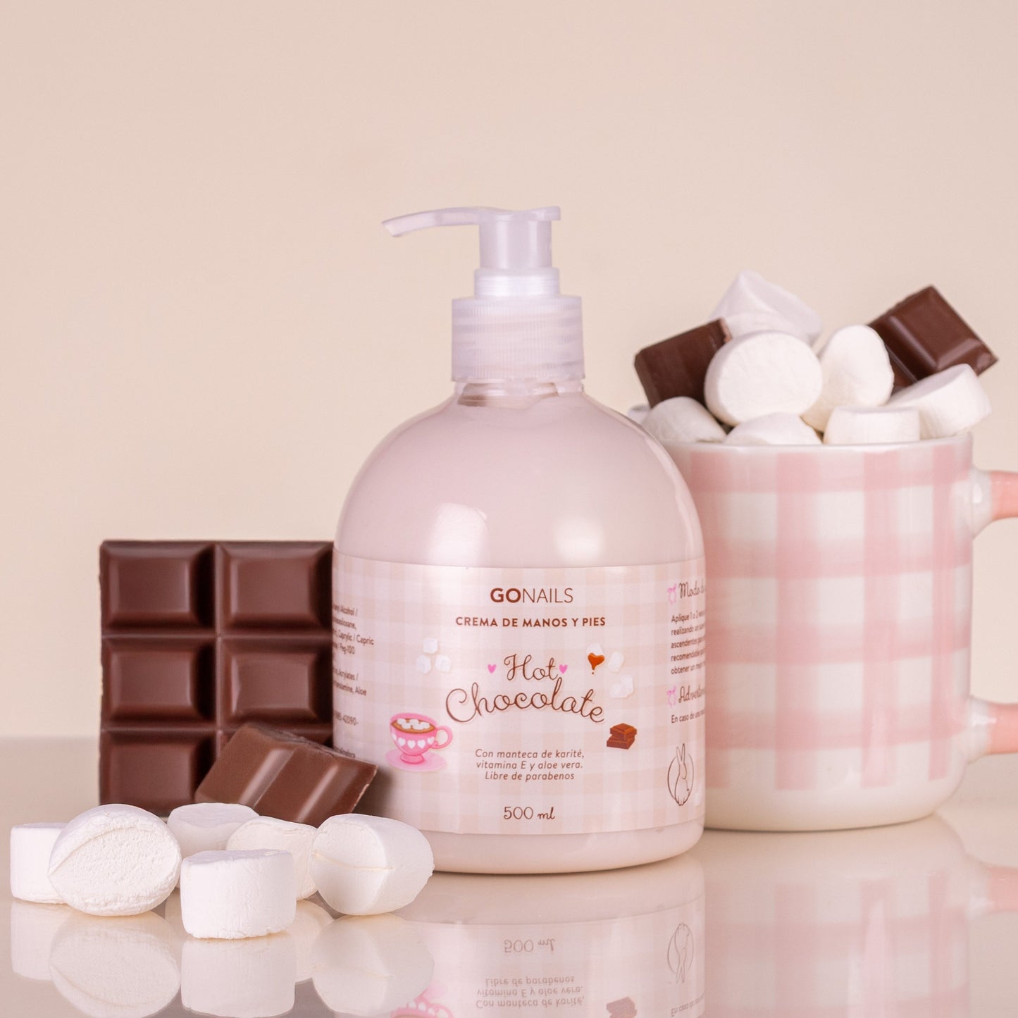 Crema De Manos y Pies Go Nails Hot Chocolate 500 ml