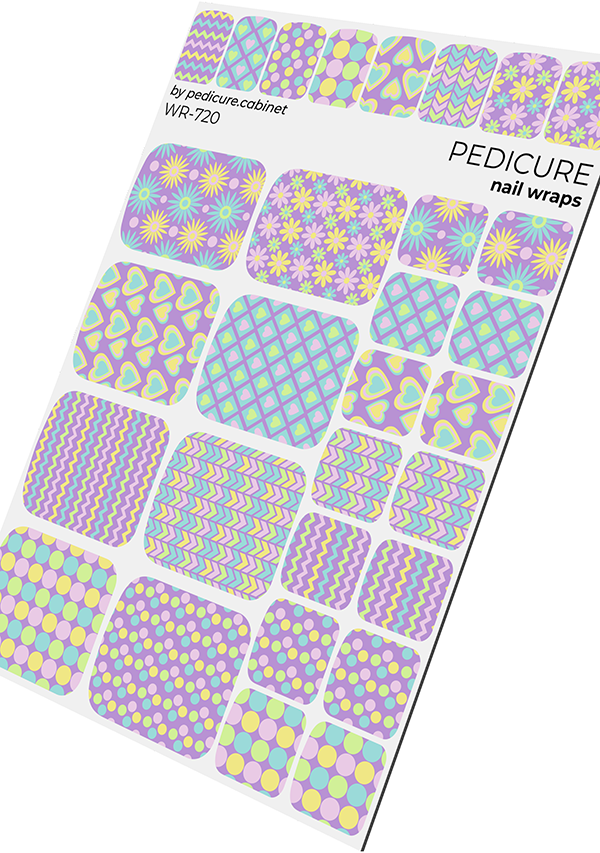 WR-720 - Sticker Pedicure The Nail Wraps