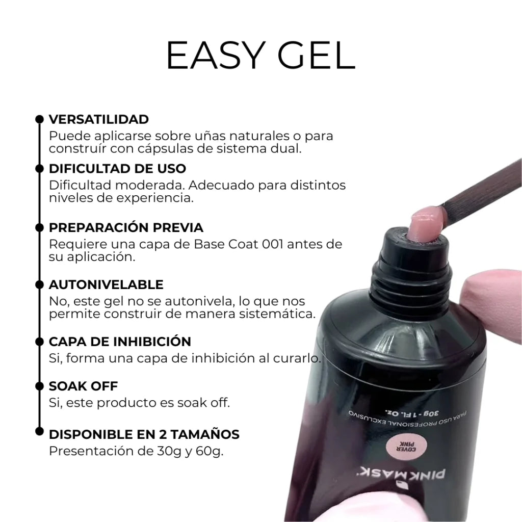 Polygel Easy Gel Cover Pink - Pink Mask 30 Gr