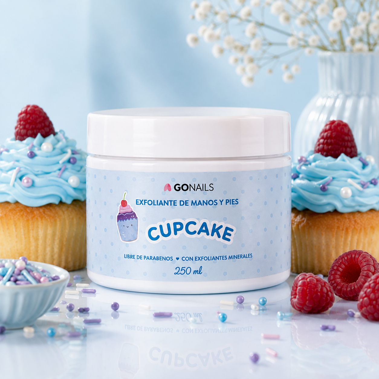 Exfoliante De Manos y Pies Cupcake Go Nails - 250 ml