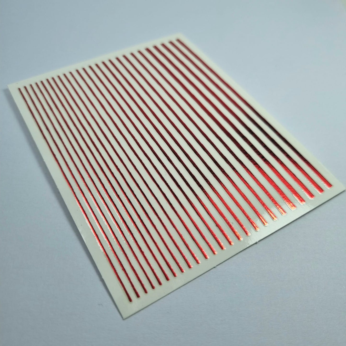 Sticker Cinta Metalica Roja