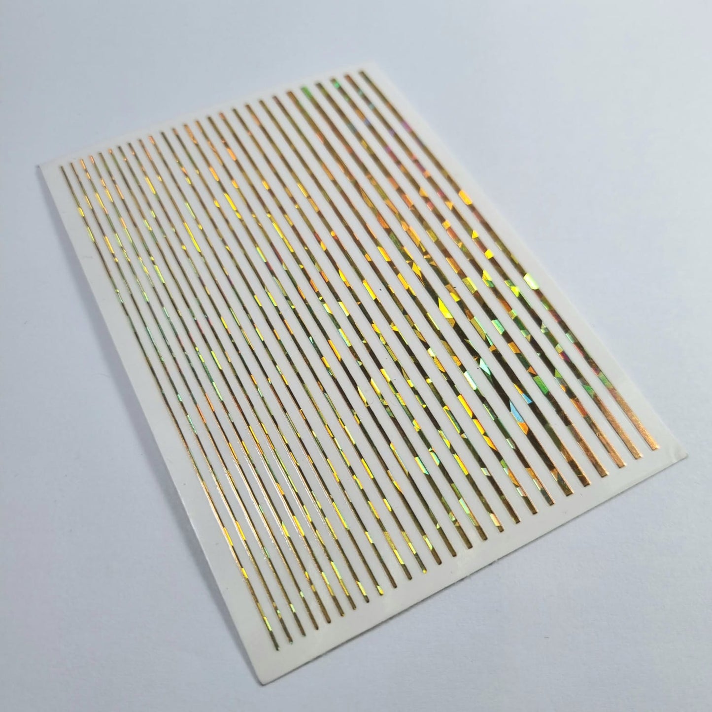 Sticker Cinta Holografica Dorada