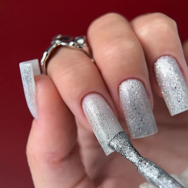 ¡NUEVO! Top Coat Cat Eye Shine Plateado Patrisa Nail 8 Ml