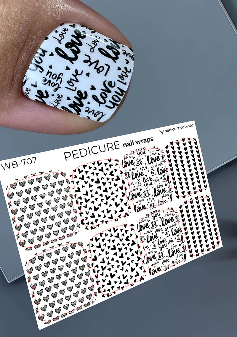 WB-707 - Sticker Pedicure The Nail Wraps