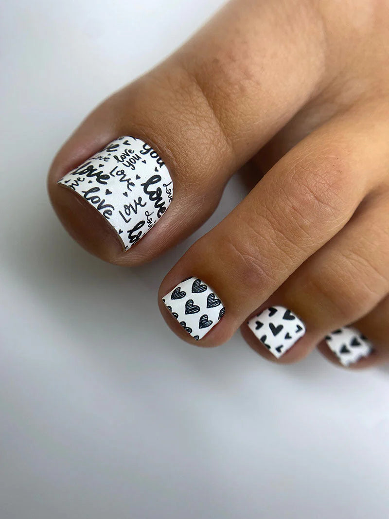 WR-708 - Sticker Pedicure The Nail Wraps