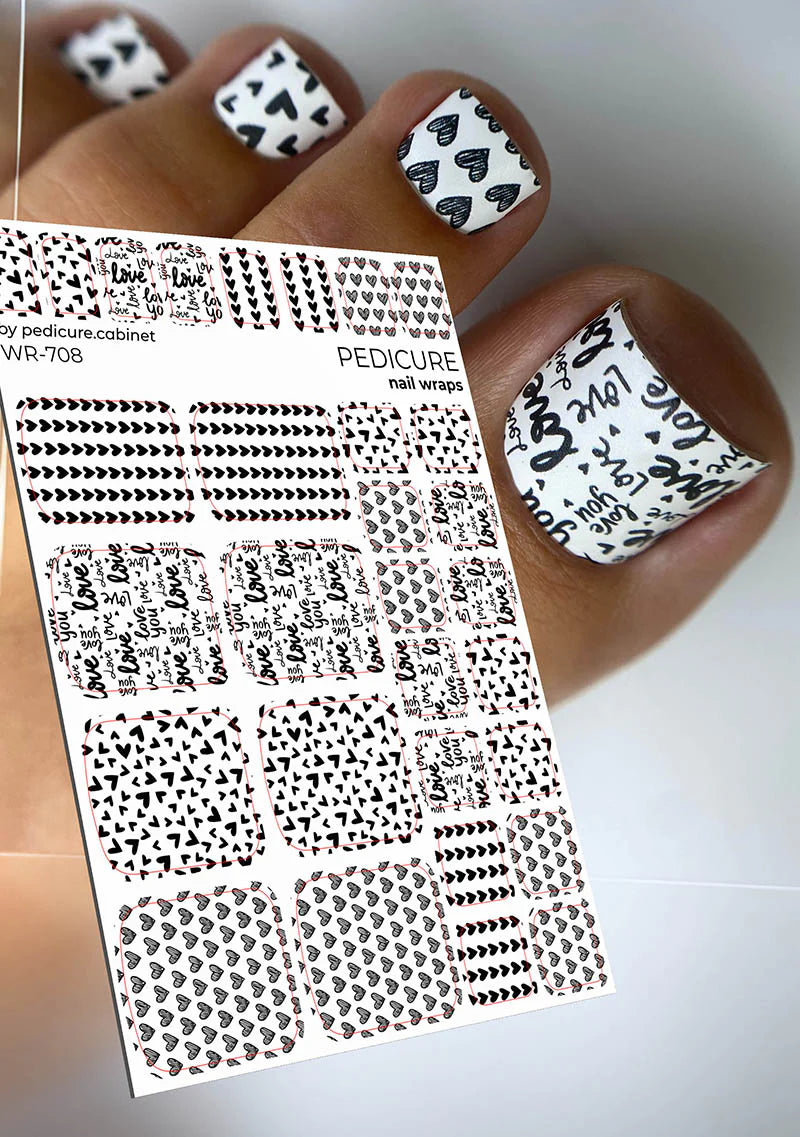 WR-708 - Sticker Pedicure The Nail Wraps