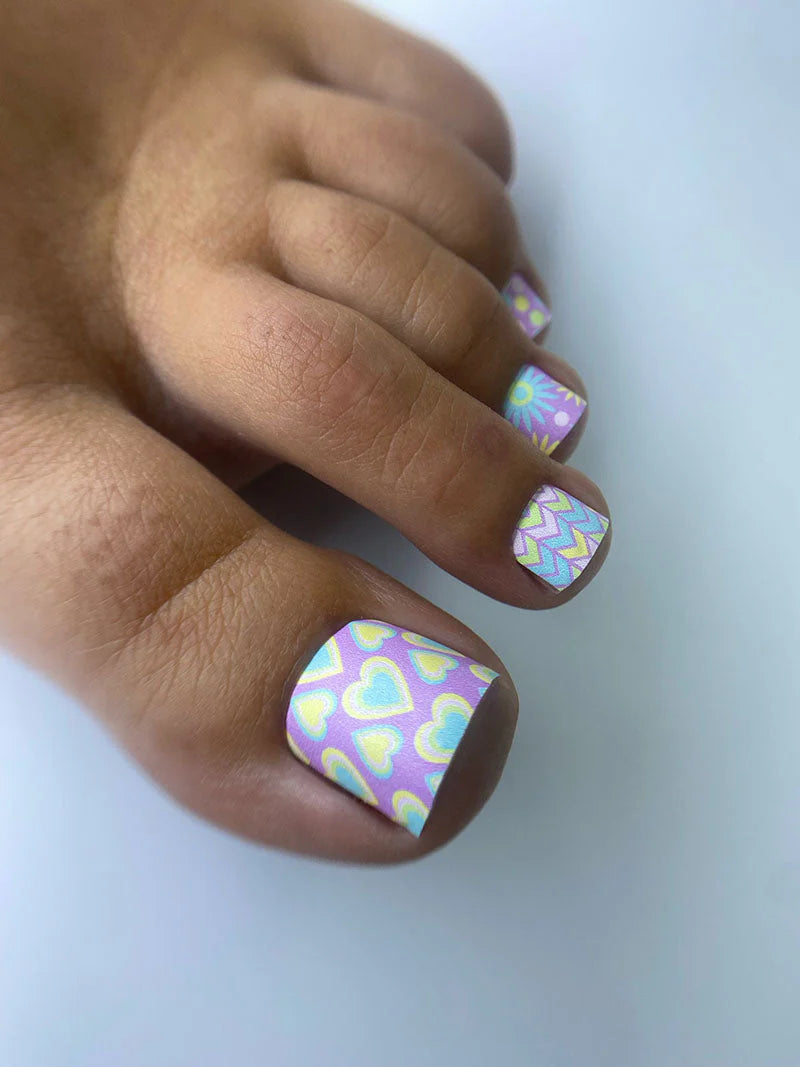 WR-720 - Sticker Pedicure The Nail Wraps