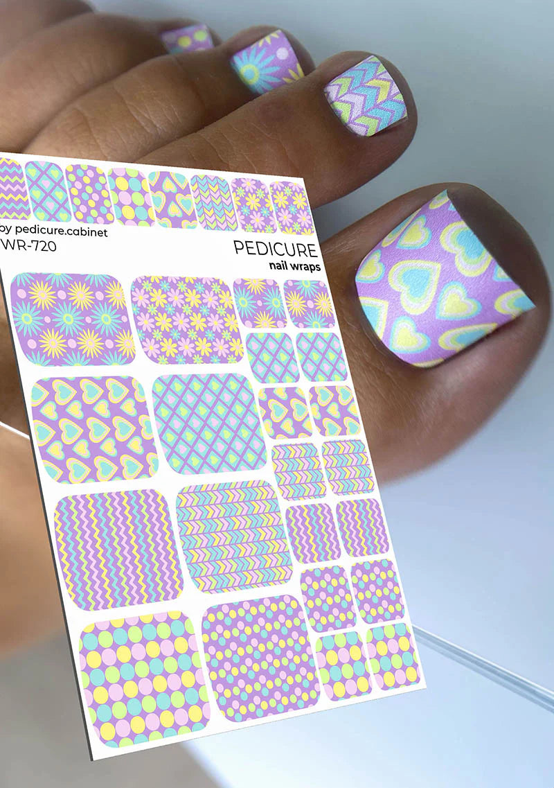 WR-720 - Sticker Pedicure The Nail Wraps