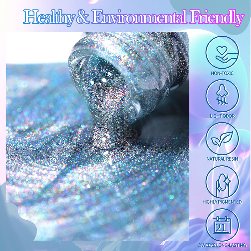 Esmale Ojo De Rainbow Glass RG02 - Born Pretty 10 ml