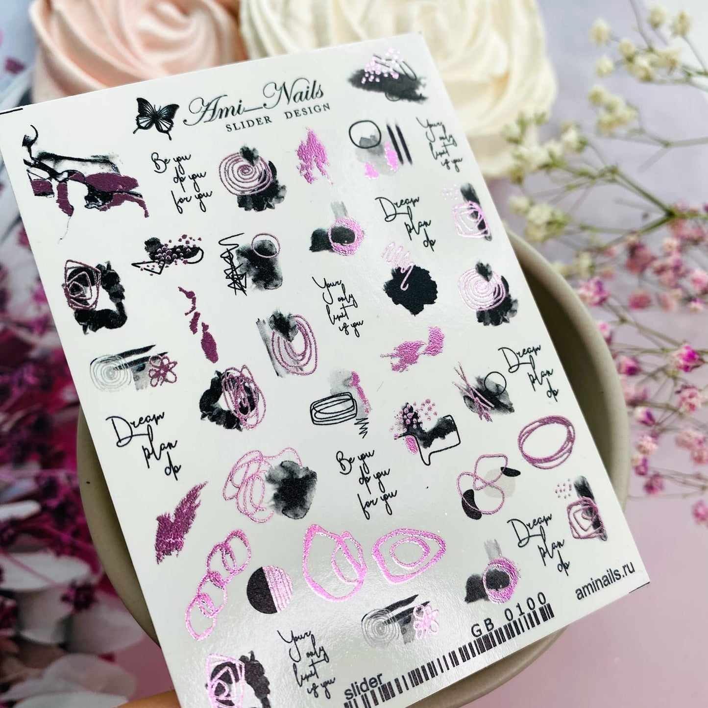 Water Decals Aminails GB0100 Rosa