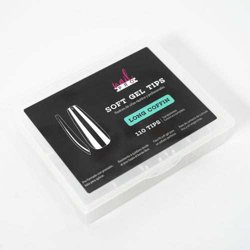 Tips Soft Gel Long Coffin Nail Pro