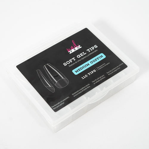 Tips Soft Gel Medium Coffin Nail Pro