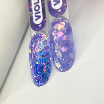 Glitter Korean Gel Violet Patrisa Nail 5 Gr