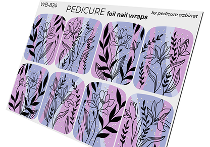 WB-824 - Sticker Pedicure The Nail Wraps