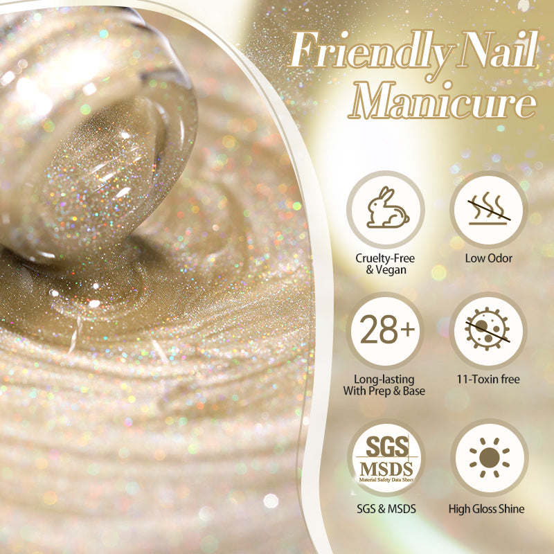 Esmale Ojo De Rainbow Pink Fantasy MY86 - Born Pretty 10 ml