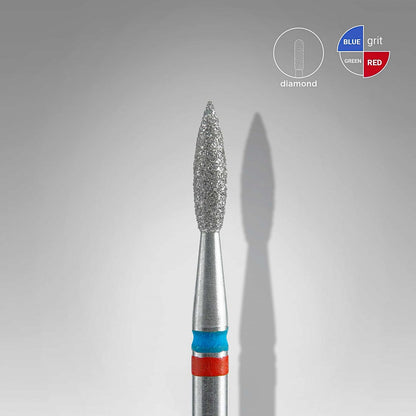 Fresa Flama Twin 021 Roja/Azul Staleks Pro