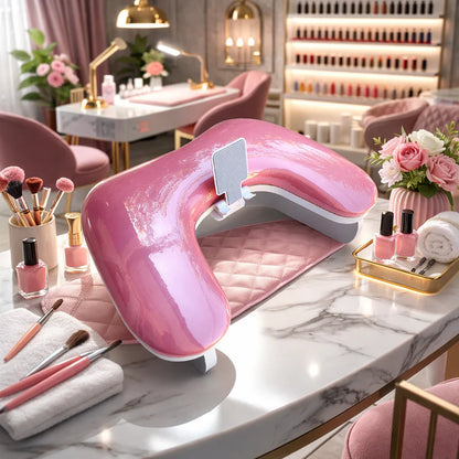 Apoya Brazos Manicure Impermeable Con Porta Celular