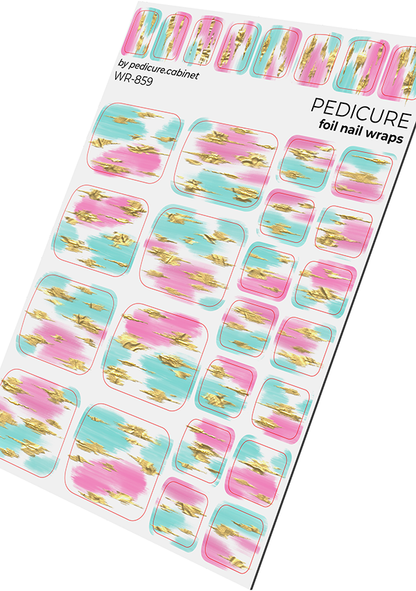 WR-859 - Sticker Pedicure The Nail Wraps