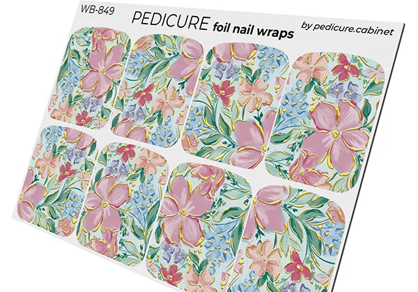 WB-849 - Sticker Pedicure The Nail Wraps