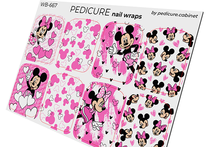 WB-667 - Sticker Pedicure The Nail Wraps