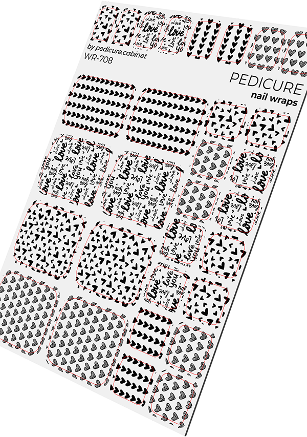 WR-708 - Sticker Pedicure The Nail Wraps