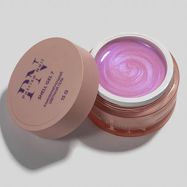 Gel Constructor - Gel Shell N°7 (Nacar Lila) Patrisa Nail 15 Gr