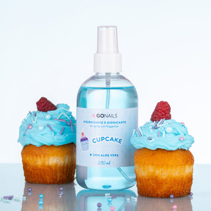 Higienizante e Hidratante De Manos y Pies Cupcake Go Nails 230 ml