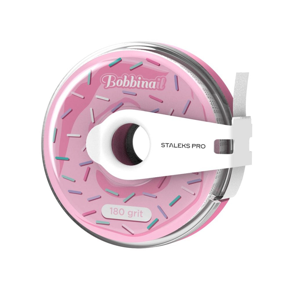 Lima Bobbinail Donut Adhesiva Blanca Staleks Grit 180