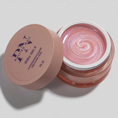 Gel Constructor - Gel Shell N°8 (Nacar Rosa) Patrisa Nail 15 Gr