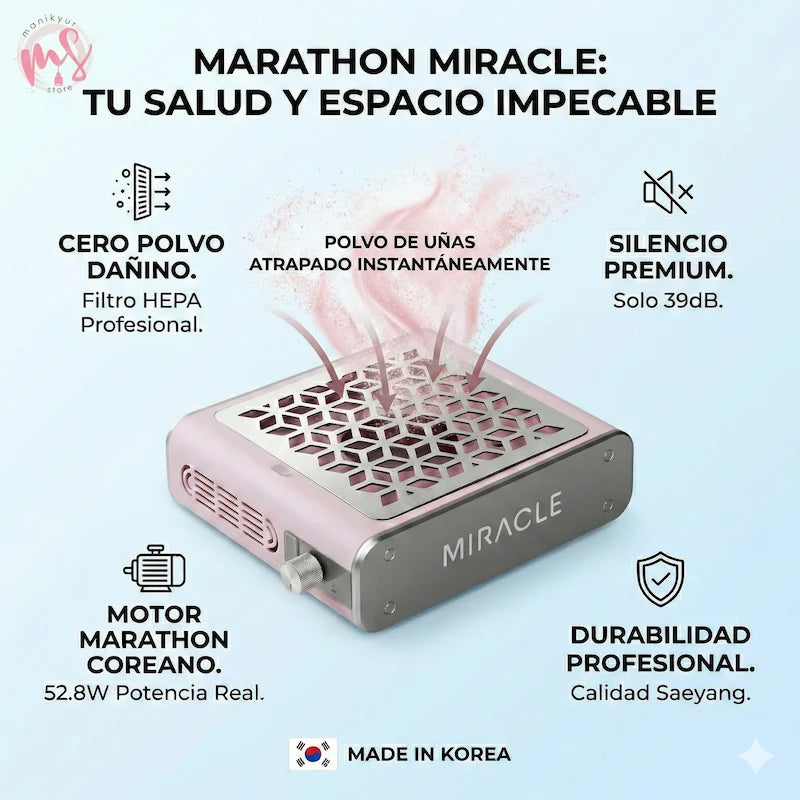Aspirador de Polvo Marathon Miracle Rosado