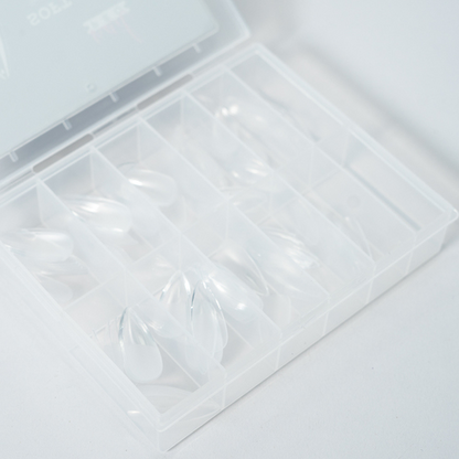 Tips Soft Gel Short Stiletto Nail Pro