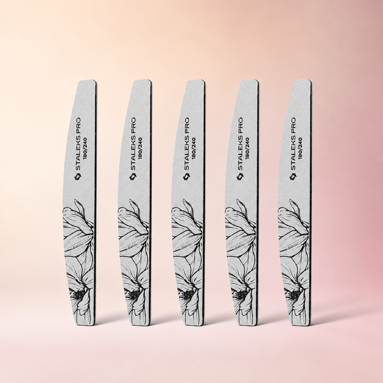 Lima Curva Mineral Staleks Expert 40 – 180/240 Grit - 5 Unidades