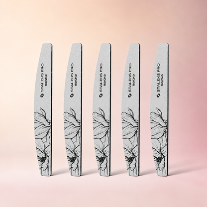 Lima Curva Mineral Staleks Expert 40 – 180/240 Grit - 5 Unidades