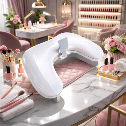 Apoya Brazos Manicure Impermeable Con Porta Celular