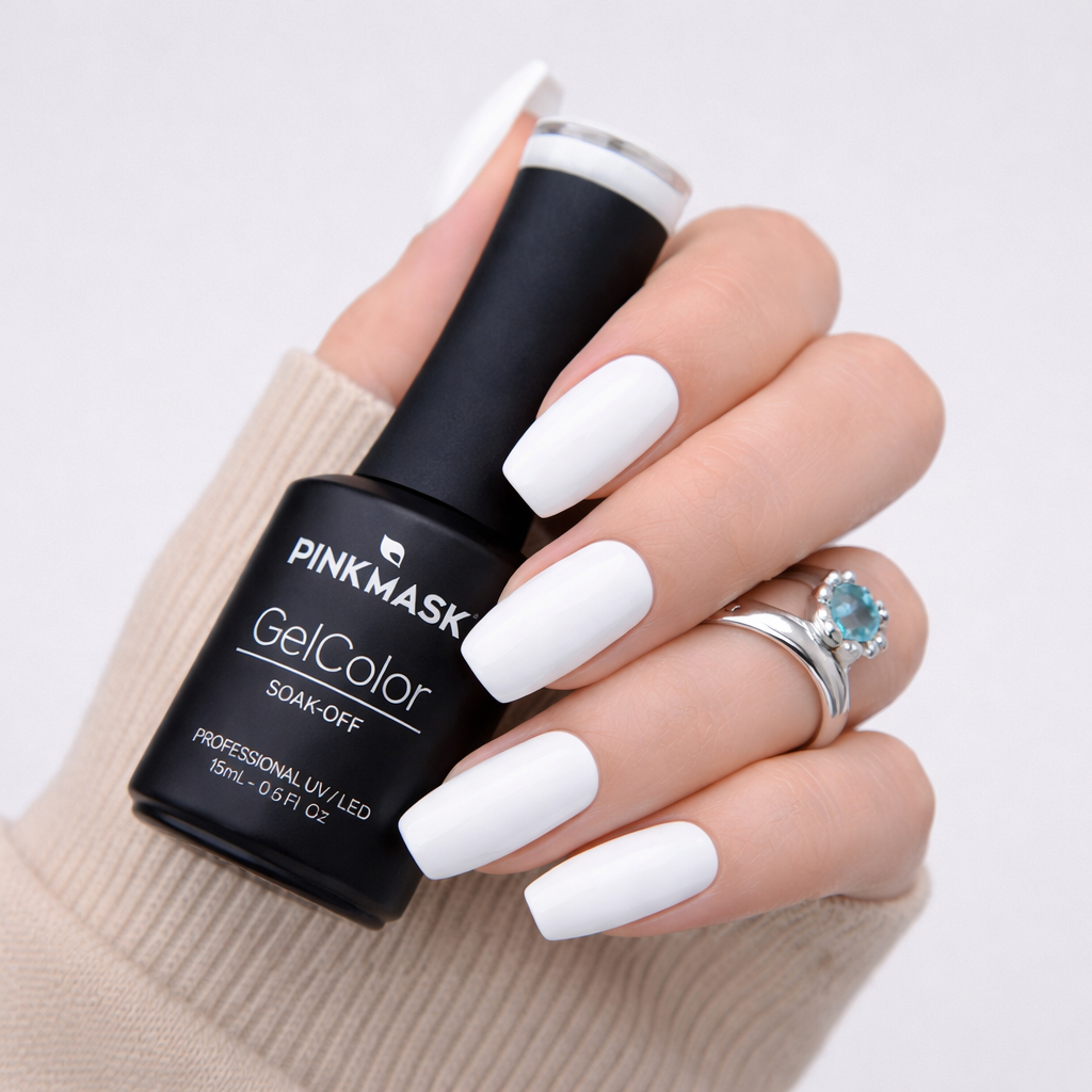 Esmalte "White Tips" Pink Mask 15 ml