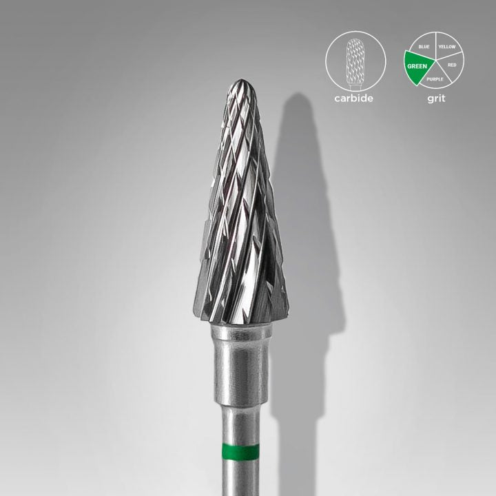 Fresa De Carburo Cónica Verde 060 Staleks Pro