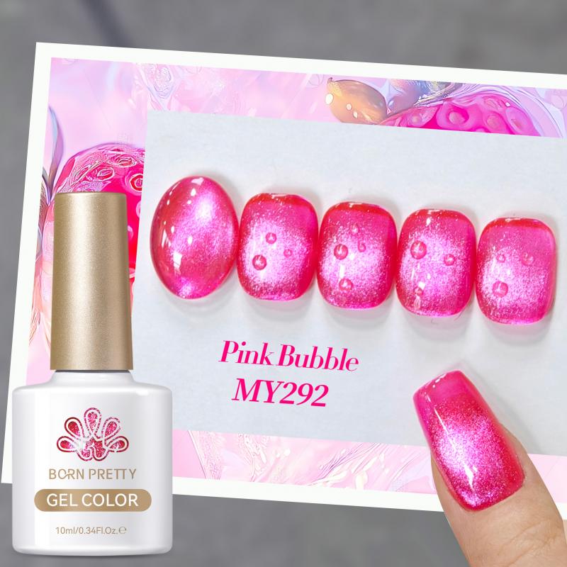 Esmale Ojo De Gato Fruit Pink Bubble MY292- Born Pretty 10 ml