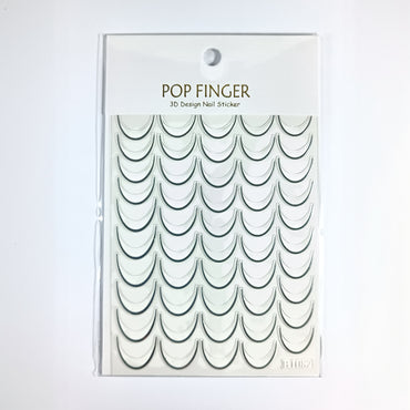 Sticker French Blanco/Plateado