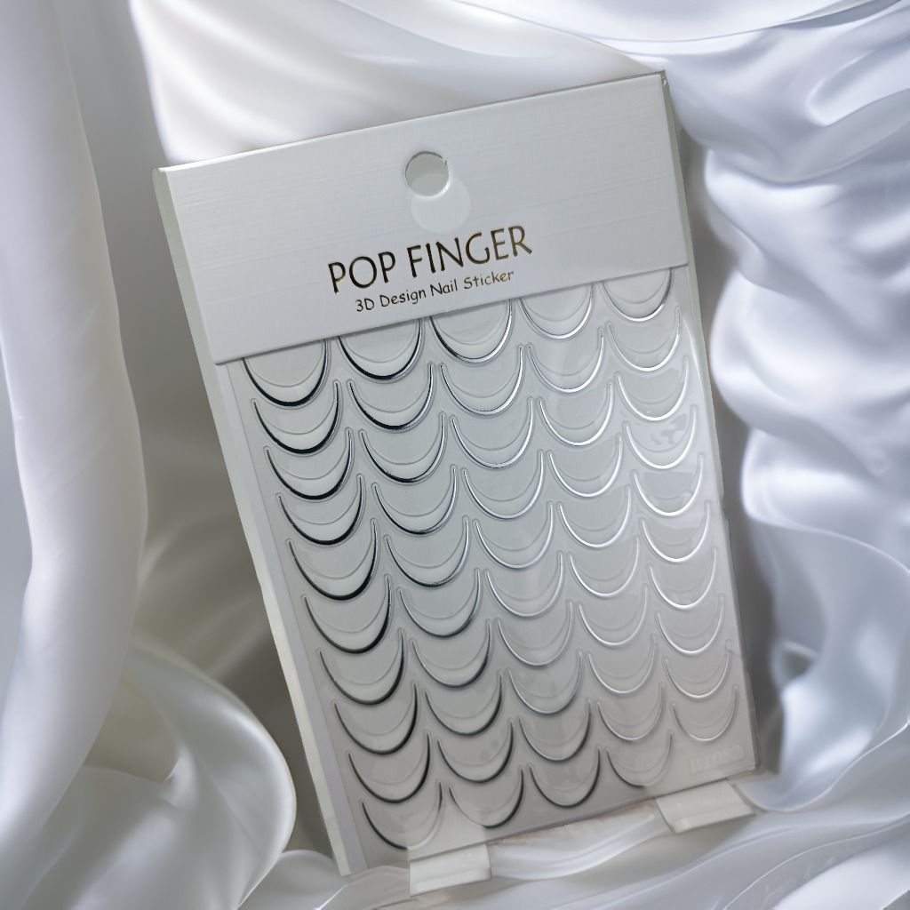 Sticker French Blanco/Plateado