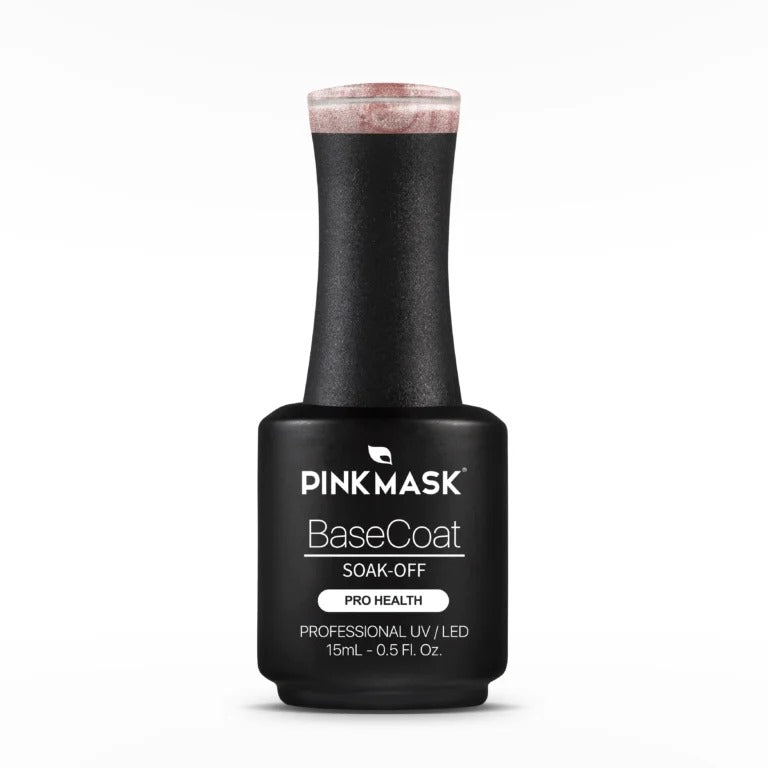 Rubber Base Coat "Sparkly Charm" Pink Mask 15ml