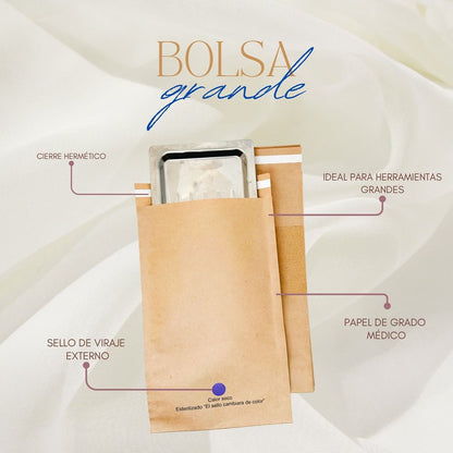 Bolsas de papel kraft para esterilización (Sobres Grandes) – 50 Unidades