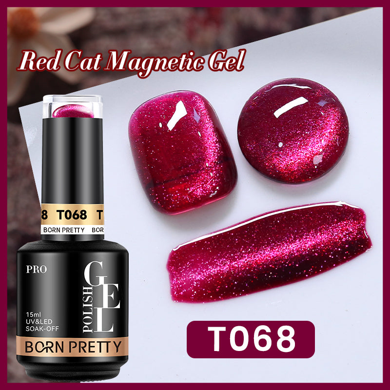 Esmale Ojo De Gato Red Cat T068 - Born Pretty 15 ml