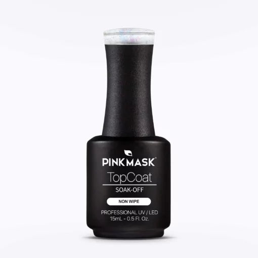 Top Coat Glitter Top Coat #1 Pink Mask 15ml