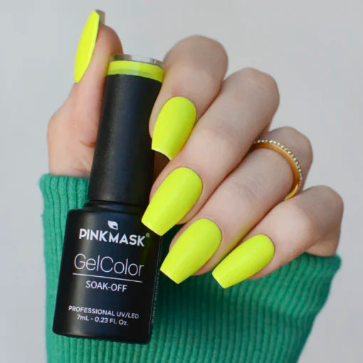 Esmalte "Vivid Yellow" Pink Mask 7 ml