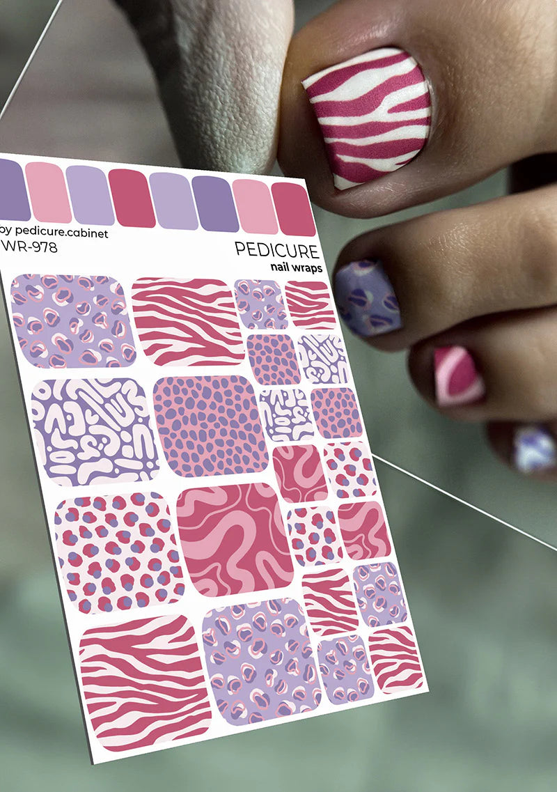 WR-978 - Sticker Pedicure The Nail Wraps