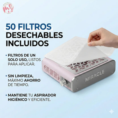 Aspirador de Polvo Marathon Miracle Rosado