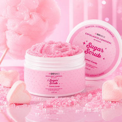 Exfoliante De Manos y Pies Cotton Candy Go Nails - 200 ml